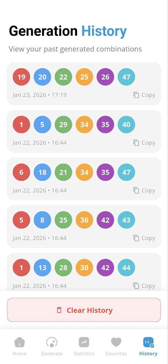 PowerB Lotto Numbers Screenshot 5